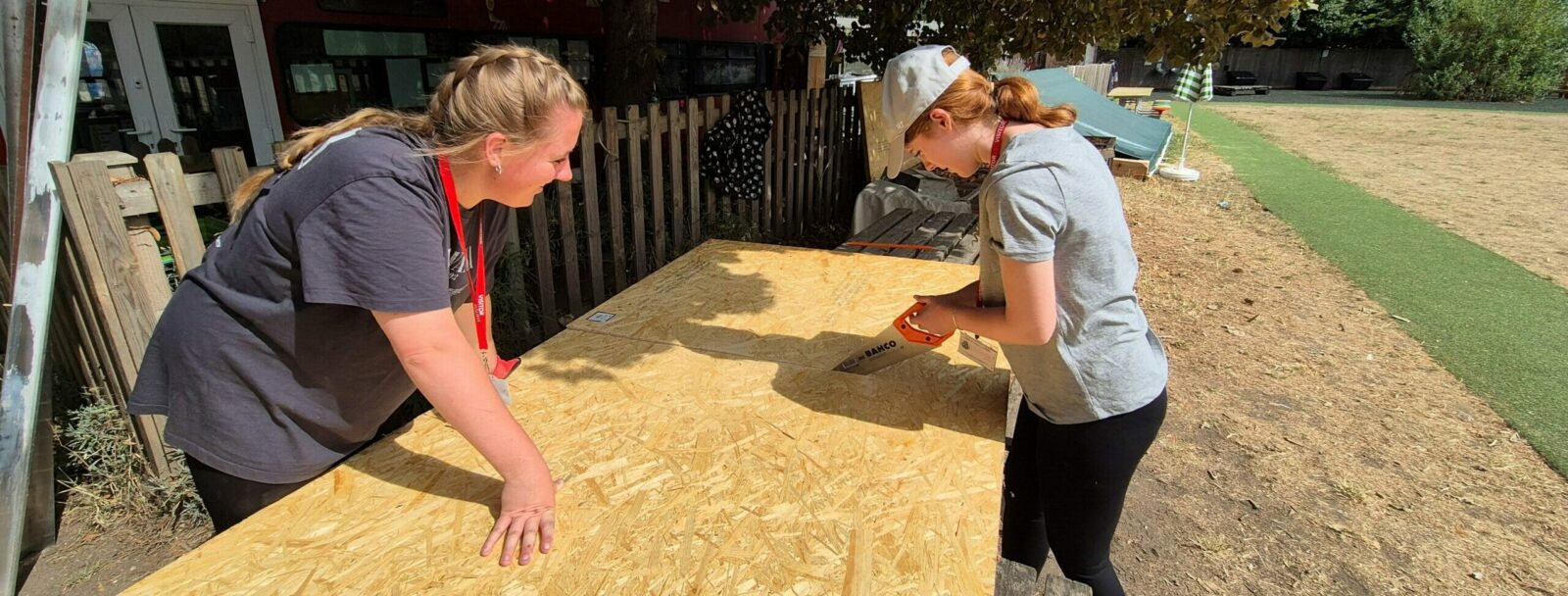 Photo of students participating in work experience.